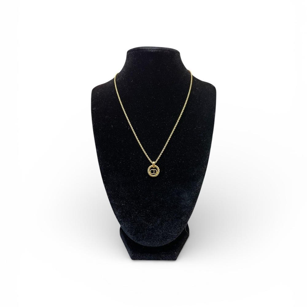 Christian Dior CD pendant necklace Vintage
